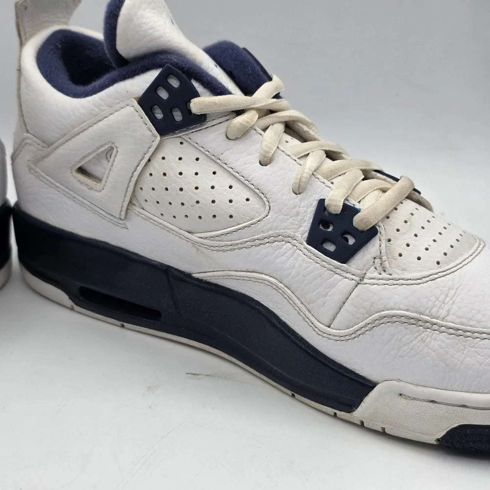 Jordan Air Jordan 4 Retro‎ Shoes Youth Size 6.5Y Legend Blue Leather Retro Vtg